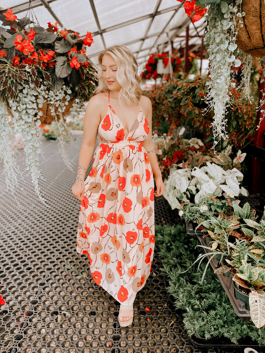 Pretty in Poppies Maxi Dress