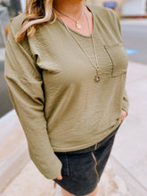Load image into Gallery viewer, Curvy Back to Basics Long Sleeve in Olive