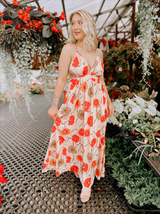 Pretty in Poppies Maxi Dress