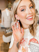 Load image into Gallery viewer, Disco girl earrings in silver