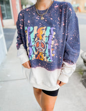 Load image into Gallery viewer, Pick Peace Over Drama Bleached Sweatshirt