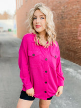 Load image into Gallery viewer, Be My Valentine Button Up - Magenta