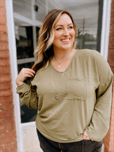 Load image into Gallery viewer, Curvy Back to Basics Long Sleeve in Olive