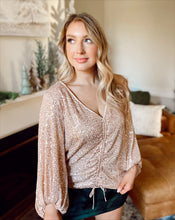 Load image into Gallery viewer, Rocking around sequin top