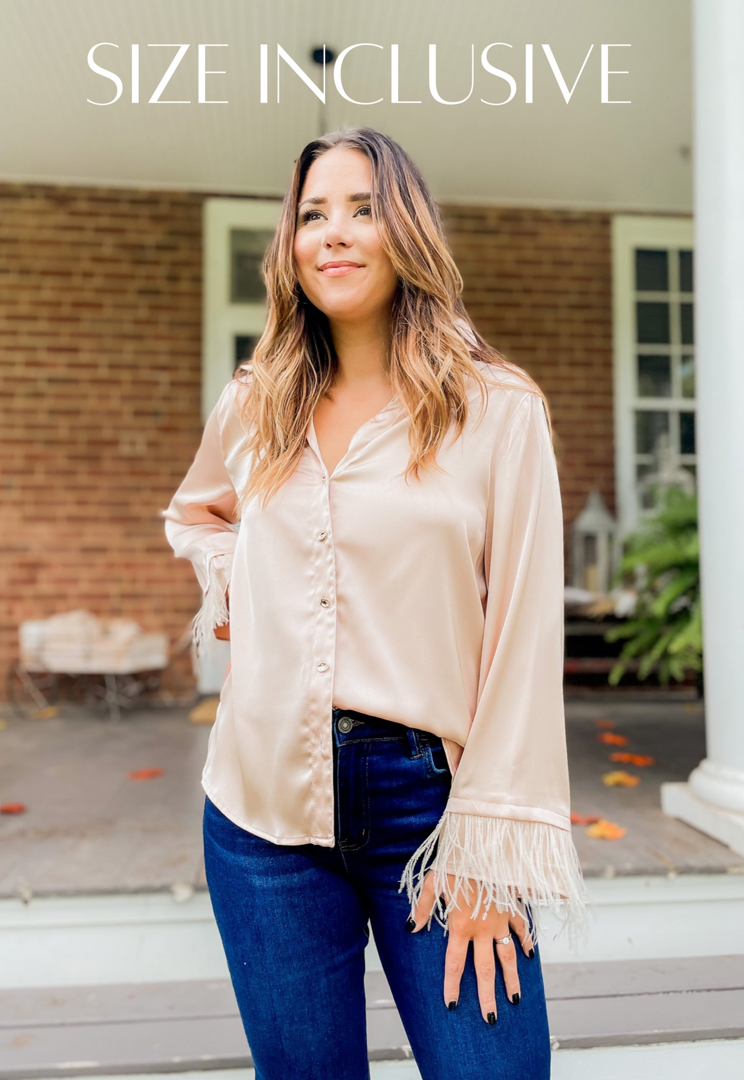 Ruffled Feathers Button Up Blouse
