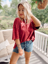 Load image into Gallery viewer, Written in the stars oversized tee in Rose