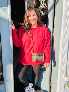 Curvy Tried And True Sweater - Red