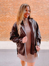 Load image into Gallery viewer, Hot Chocolate Leather Jacket