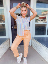 Load image into Gallery viewer, Hey Soul Sister Denim Pants - Cantaloupe