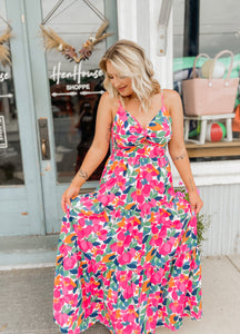 Heavenly Hibiscus Maxi Dress