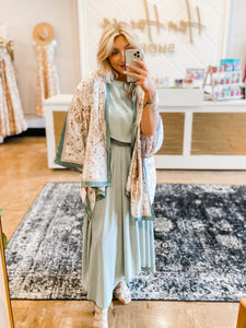 Make Life Easy Satin Kimono