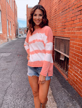 Load image into Gallery viewer, Striped Tie Dye Pullover