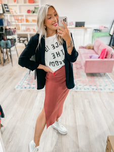 Always On My Mind Blazer - Black