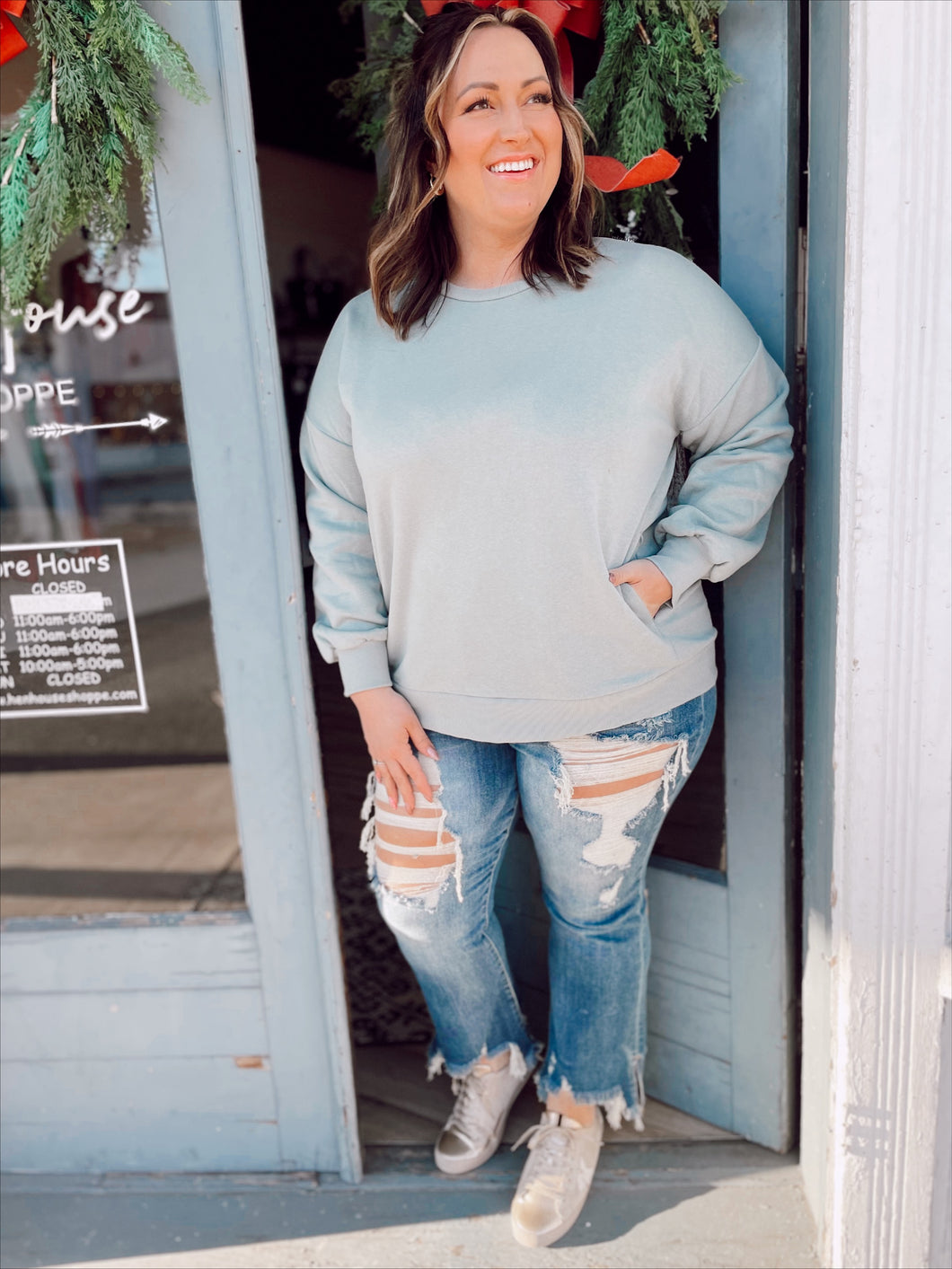 Curvy The Austin High Rise Flare Jeans