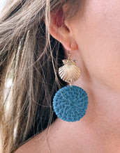 Load image into Gallery viewer, Some beach somewhere rattan earrings