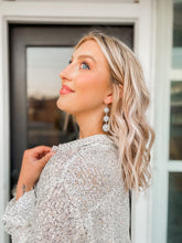 Load image into Gallery viewer, Disco girl earrings in silver