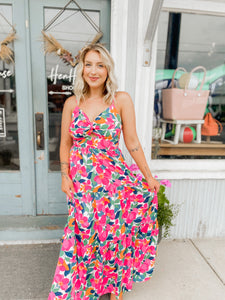 Heavenly Hibiscus Maxi Dress