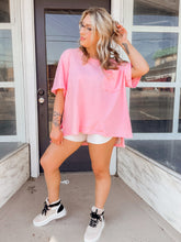 Load image into Gallery viewer, Summer Slouchy Staple Tee - Pink