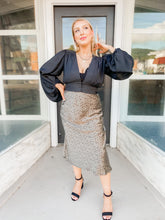 Load image into Gallery viewer, By My Side Leopard Skirt in Olive