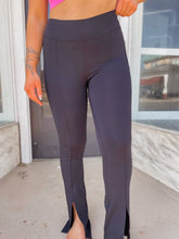 Load image into Gallery viewer, Mono B - Venice Mid-Rise Leggings with Front Slits