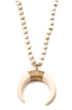 Load image into Gallery viewer, Large horn pendant necklace