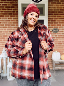 Curvy Mulberry Shacket
