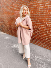 Load image into Gallery viewer, She’s Hot And Then Cold Oversized Jacket in Blush