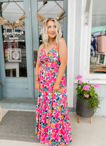 Heavenly Hibiscus Maxi Dress