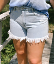 Load image into Gallery viewer, Rebecca High Rise Frayed Hem Shorts