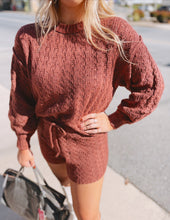 Load image into Gallery viewer, Fall for you sweater shorts set