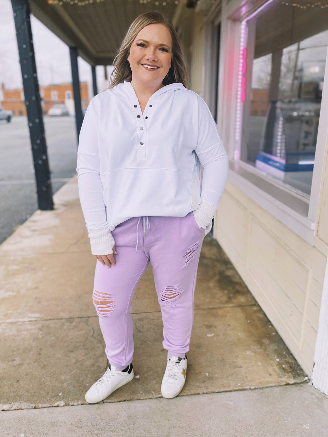 Steppin' Out Joggers in Lavender