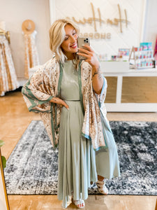 Make Life Easy Satin Kimono