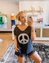 Load image into Gallery viewer, POL Studded Peace Sign Tank