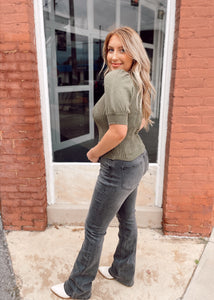 Long Story Short Sweater Top in Olive