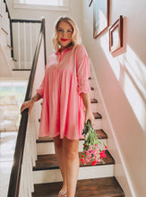 Load image into Gallery viewer, Tending to Business Dress in Pink