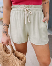Load image into Gallery viewer, Jenny Linen Shorts in Sage