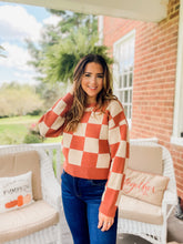 Load image into Gallery viewer, Seasons Change Checkered Sweater