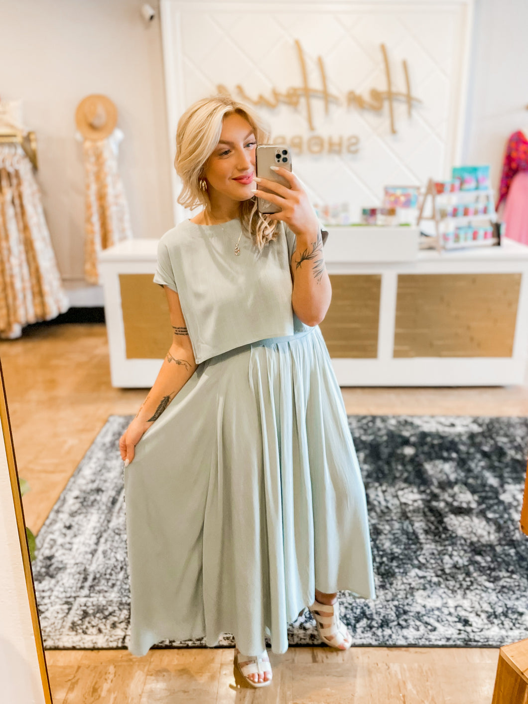 Choosing Joy Skirt Set - Mint