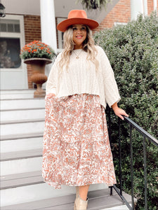 Whipped up cream sweater
