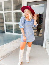 Load image into Gallery viewer, Small town festival denim dress