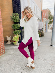 The Ashley Sweater in White