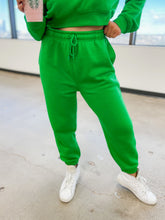 Load image into Gallery viewer, Fleece Billow Joggers - Green Apple
