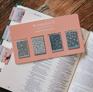 The Daily Grace Co - Hymns & Florals Magnetic Bookmark Set