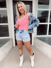 Load image into Gallery viewer, Diamonds and Pearls Denim Jacket