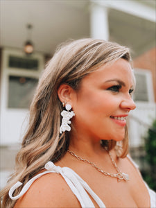 Beautiful Bride Beaded Earrings