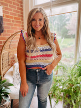 Load image into Gallery viewer, Crazy About Color Crochet Top