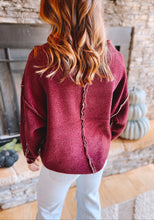 Load image into Gallery viewer, Step Into Chenille Sweater in Wine