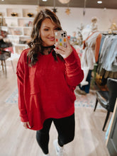 Load image into Gallery viewer, Curvy Tried And True Sweater - Red
