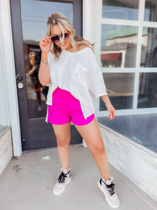 Summer Staple Shorts - Hot Pink