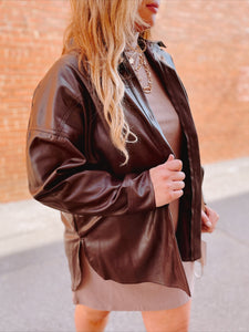 Hot Chocolate Leather Jacket